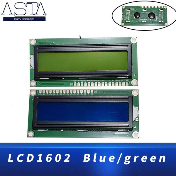 light beads 1602 16x2 character lcd display module hd44780 controller blue/green screen blacklight lcd1602 monitor 5v
light beads 1602 16x2 character lcd display module hd44780 controller blue/green screen blacklight lcd1602 monitor 5v