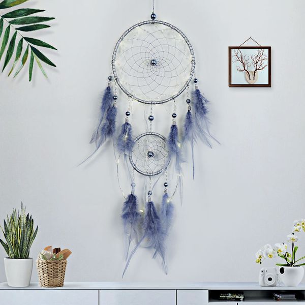 souvenirs pendant gray dream catcher diy handmade material bag creative wind chime girl heart room decoration gift
souvenirs pendant gray dream catcher diy handmade material bag creative wind chime girl heart room decoration gift