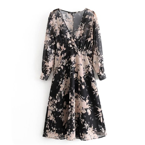 vintage floral printed lined dress women fashion loose v neck dresses elegant ladies long sleeve mid calf 210531, Black;gray
vintage floral printed lined dress women fashion loose v neck dresses elegant ladies long sleeve mid calf 210531, Black;gray