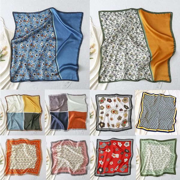 scarves 70*70cm female bandana shawl fashion print small neck scarf square silk satin flight attendant handkerchief, Blue;gray
scarves 70*70cm female bandana shawl fashion print small neck scarf square silk satin flight attendant handkerchief, Blue;gray