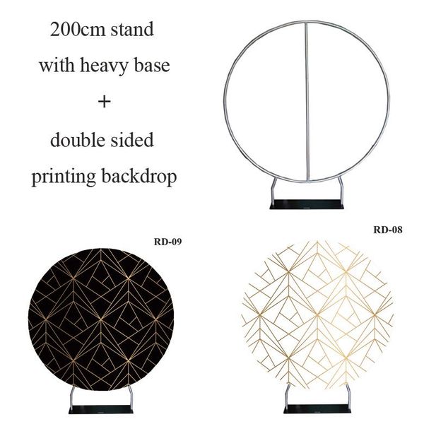 party decoration round 200cm circle frame with double sided printing pillowcase backdrop for any event occasion
party decoration round 200cm circle frame with double sided printing pillowcase backdrop for any event occasion