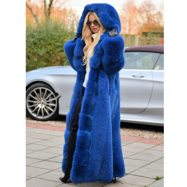 women's fur & faux royal blue long coat real women 2021 winter whole skin genuine coats with big hood thick warm, Black
women's fur & faux royal blue long coat real women 2021 winter whole skin genuine coats with big hood thick warm, Black