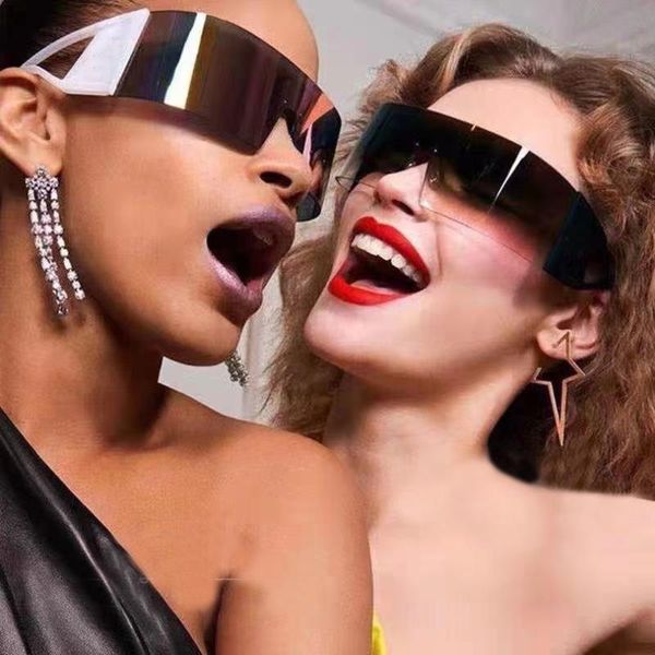 new arrivals goggle sunglasses men and women fashion wrap sunglasses, White;black