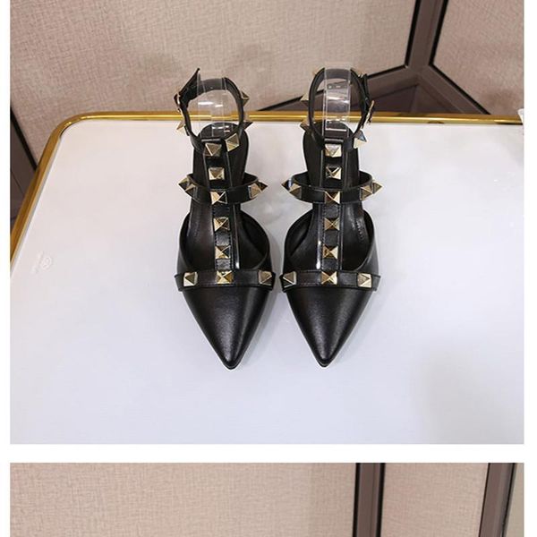 2021new fashion luxury pump design big rivet female stiletto heels all-match pointed toe shoes real leather party dedicated, Black
2021new fashion luxury pump design big rivet female stiletto heels all-match pointed toe shoes real leather party dedicated, Black
