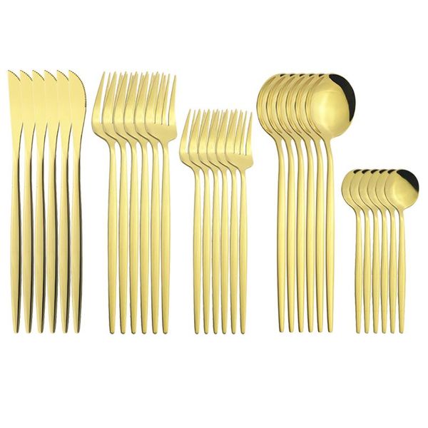 flatware sets 30pcs gold cutlery set knives dessert fork spoon dinnerware stainless steel dinner silverware kitchen tableware
flatware sets 30pcs gold cutlery set knives dessert fork spoon dinnerware stainless steel dinner silverware kitchen tableware