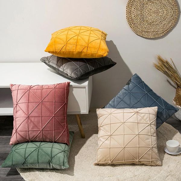 cushion/decorative pillow solid color velvet cushion cover handmade woven and knotted lattice case poszewki na poduszki dekoracyjne t668
cushion/decorative pillow solid color velvet cushion cover handmade woven and knotted lattice case poszewki na poduszki dekoracyjne t668