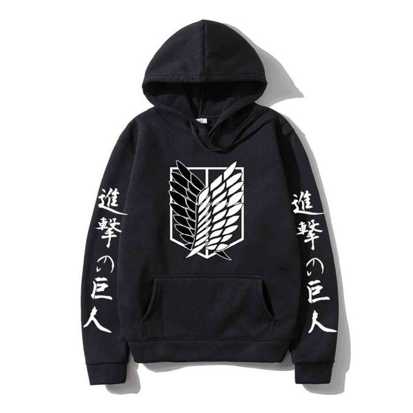 attack on titan men hoodies sweatshirt fashion anime print japanese streetwear pullovers casual clothes sudaderas, Black
attack on titan men hoodies sweatshirt fashion anime print japanese streetwear pullovers casual clothes sudaderas, Black