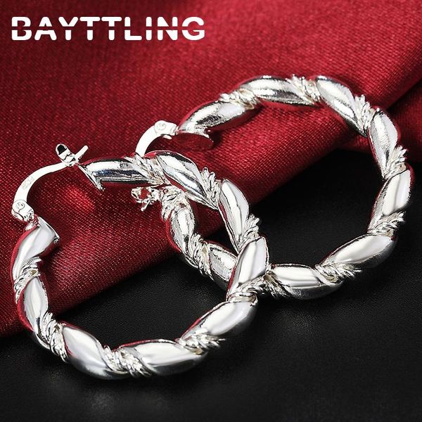hoop & huggie bayttling 925 sterling silver 38mm twisted big round earrings for woman charm luxury christmas gift fashion jewelry, Golden;silver
hoop & huggie bayttling 925 sterling silver 38mm twisted big round earrings for woman charm luxury christmas gift fashion jewelry, Golden;silver