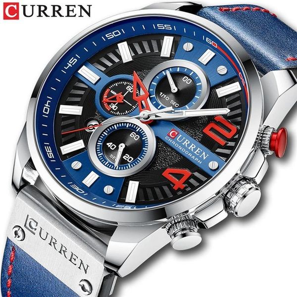 wristwatches curren fashion sport watches mens chronograph wristwatch luxury brand day date watch for men waterproof leather male clock, Slivery;brown
wristwatches curren fashion sport watches mens chronograph wristwatch luxury brand day date watch for men waterproof leather male clock, Slivery;brown