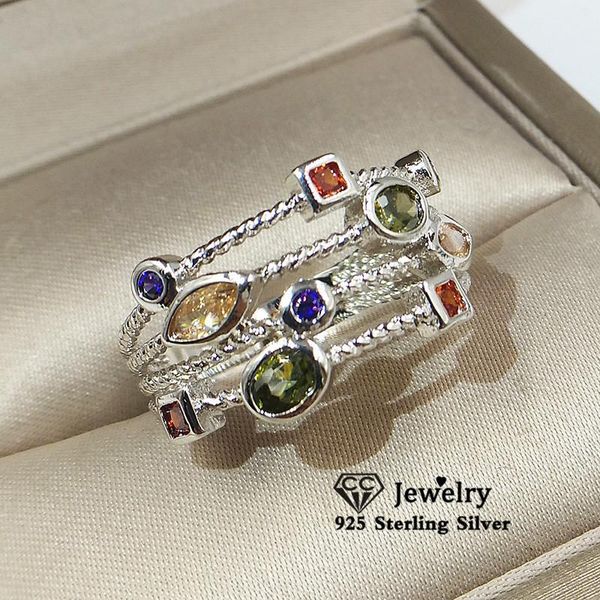 cluster rings s925 sterling silver for women cubic zirconia colorful ring party gift bijoux femme accessories drop 3154, Golden;silver
cluster rings s925 sterling silver for women cubic zirconia colorful ring party gift bijoux femme accessories drop 3154, Golden;silver