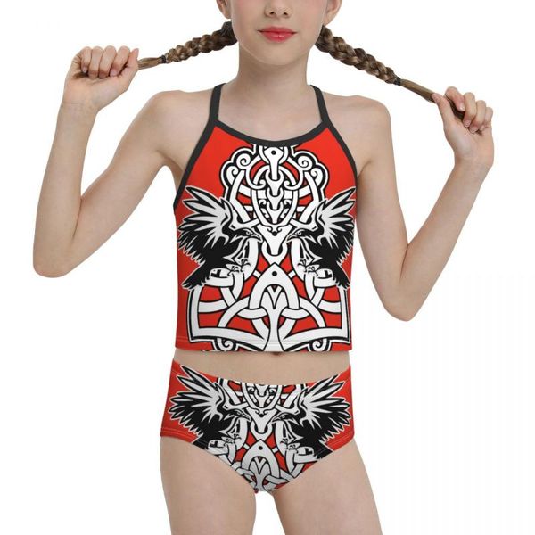 women's swimwear 2021 rollo beach wear for junior high school girl print runes bikini wholesale brand children, White;black
women's swimwear 2021 rollo beach wear for junior high school girl print runes bikini wholesale brand children, White;black