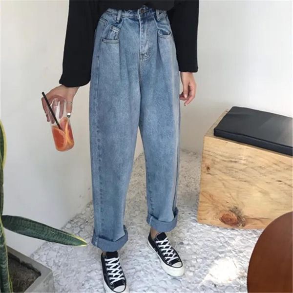 women's jeans vintage thicken high waist women's cargo pants winter straight loose black blue stitching harlan stacked women
women's jeans vintage thicken high waist women's cargo pants winter straight loose black blue stitching harlan stacked women
