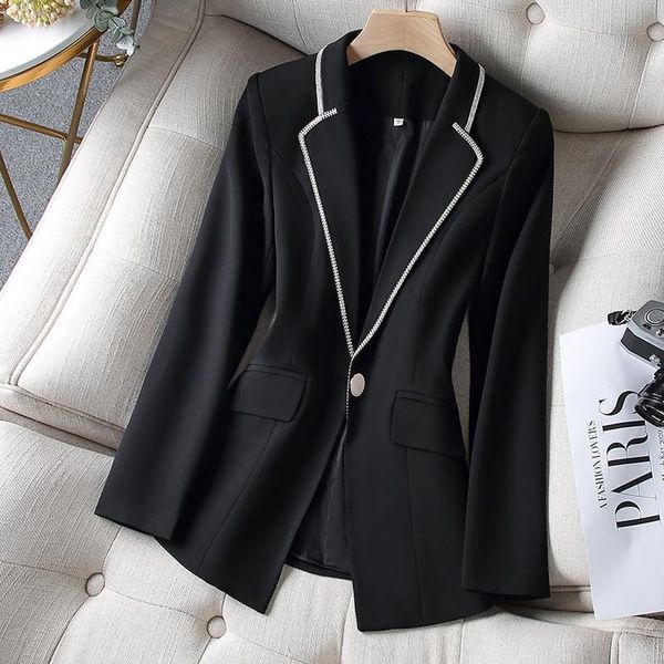 women's suits & blazers fashion design solid women autumn 2021 pocket elegant office lady outwear coats, White;black
women's suits & blazers fashion design solid women autumn 2021 pocket elegant office lady outwear coats, White;black