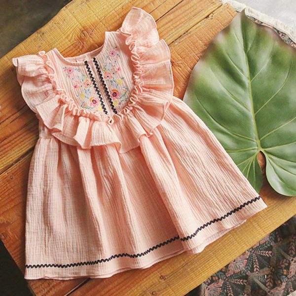 girl's dresses 2021 summer dress 2-14y girl cotton linen cute flying sleeve kids for girls embroidered pink/ dark blue, Red;yellow
girl's dresses 2021 summer dress 2-14y girl cotton linen cute flying sleeve kids for girls embroidered pink/ dark blue, Red;yellow