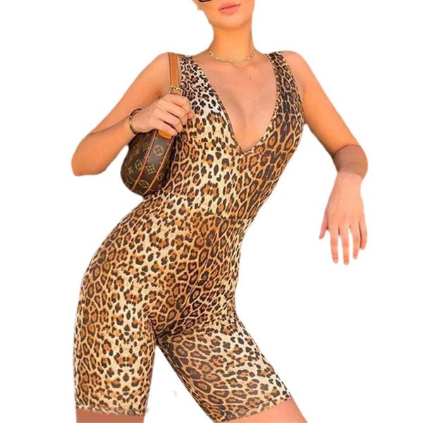 women's jumpsuits & rompers women v-neck leopard print jumpsuit fashion tiger for ladies, Black;white
women's jumpsuits & rompers women v-neck leopard print jumpsuit fashion tiger for ladies, Black;white
