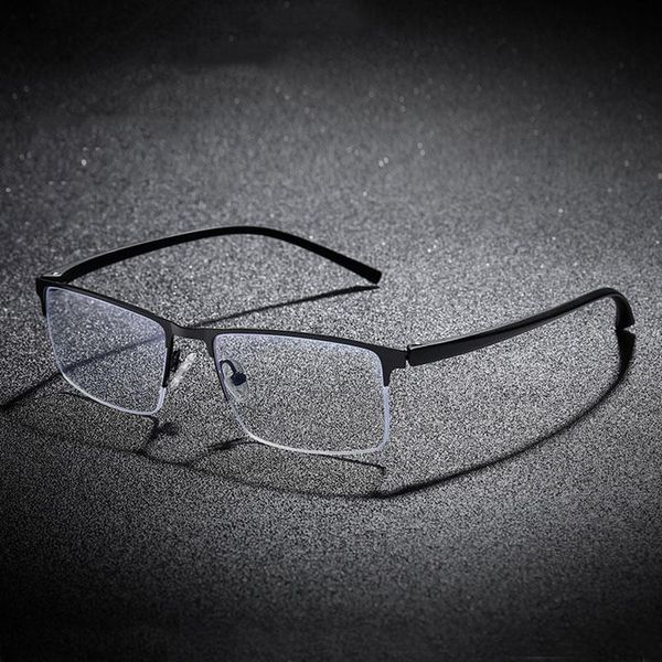 fashion sunglasses frames half rim metal frame glasses man and woman tr90 temple arms business style anti-blue lenses retro eyewears, Black
fashion sunglasses frames half rim metal frame glasses man and woman tr90 temple arms business style anti-blue lenses retro eyewears, Black