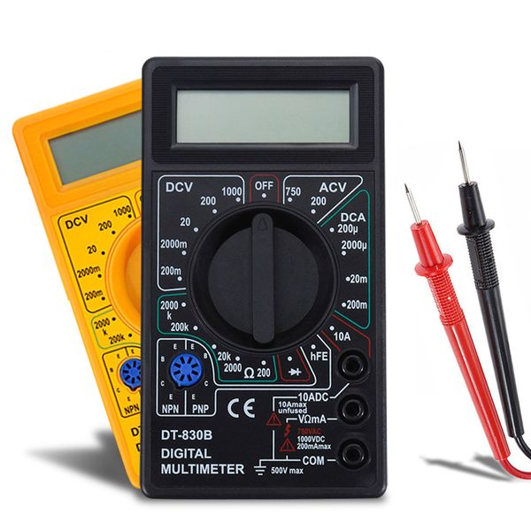 LCD Digital Multimeter AC/DC 750/1000V Digital Mini Handheld Multimeter for Voltmeter Ammeter Ohm Tester Meter With Probe
LCD Digital Multimeter AC/DC 750/1000V Digital Mini Handheld Multimeter for Voltmeter Ammeter Ohm Tester Meter With Probe