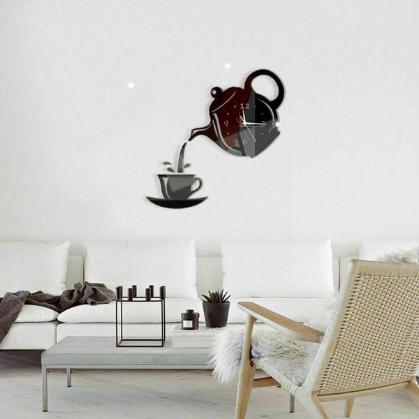 wall clocks diy acrylic coffee cup teapot 3d living decorative home decor room kitchen dining clock d2m6
wall clocks diy acrylic coffee cup teapot 3d living decorative home decor room kitchen dining clock d2m6