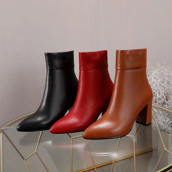fashion spring autumn boots women designer shoe ladies leather shoes womens high heels ankle boot woman supsneaker quality, Black
fashion spring autumn boots women designer shoe ladies leather shoes womens high heels ankle boot woman supsneaker quality, Black