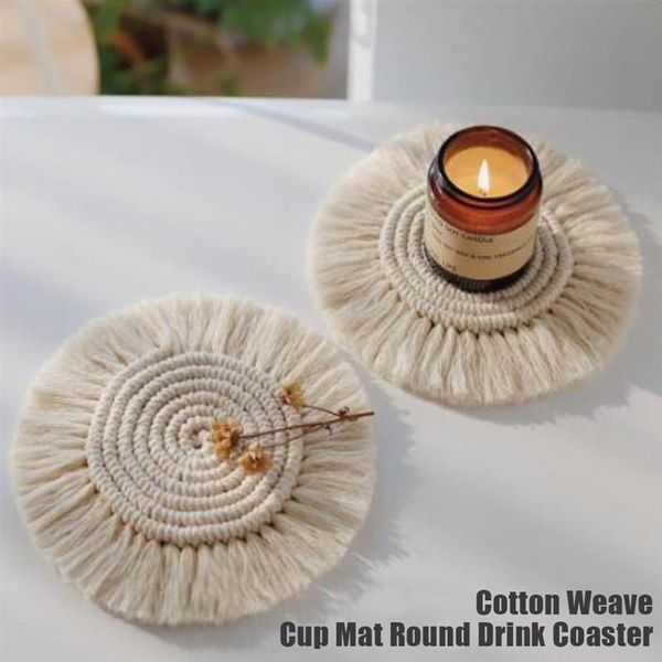mats & pads cotton weave cup mat round drink handwoven heat insulation reusable pad for home office restaurant
mats & pads cotton weave cup mat round drink handwoven heat insulation reusable pad for home office restaurant