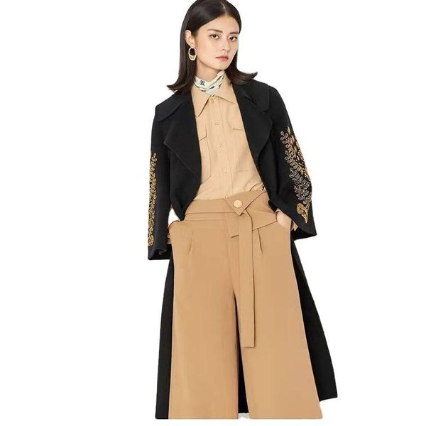 women's wool & blends double-sided cashmere coat female heavy embroidery cloth black hepburn wind of fund 2021 winter
women's wool & blends double-sided cashmere coat female heavy embroidery cloth black hepburn wind of fund 2021 winter