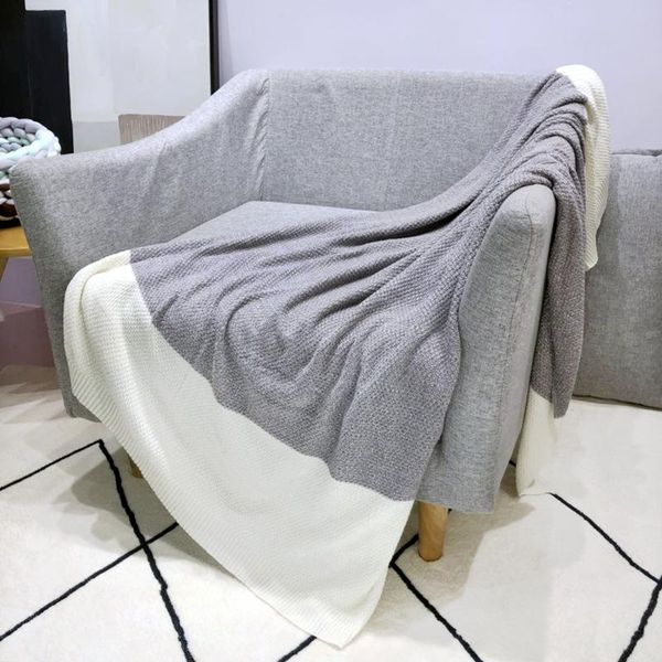 new modern and simple pure color cotton knitted blanket, sofa nap air-conditioning blanket, table bed flag
new modern and simple pure color cotton knitted blanket, sofa nap air-conditioning blanket, table bed flag