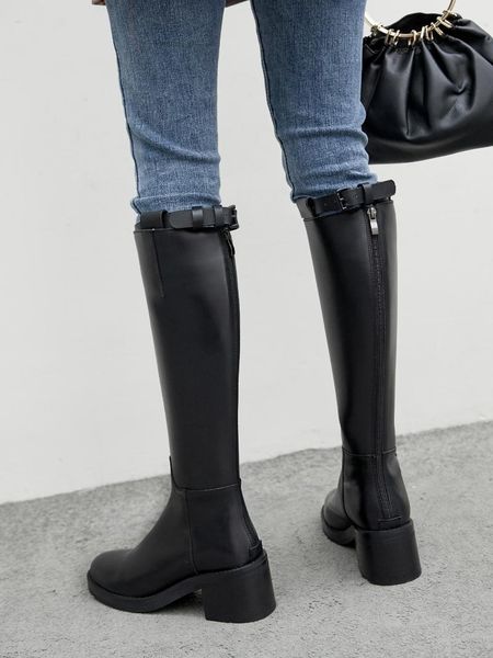 boots grace2021 legs, small person, thi heel, high mm leather boots, women's knee length, fat girls, big round knight, Black
boots grace2021 legs, small person, thi heel, high mm leather boots, women's knee length, fat girls, big round knight, Black