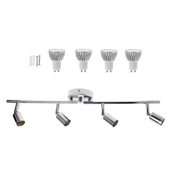 track lights chrome 4 heads gu10 spotlights luminaire led ceiling spotlight background wall kitchen dining room adjustable
track lights chrome 4 heads gu10 spotlights luminaire led ceiling spotlight background wall kitchen dining room adjustable