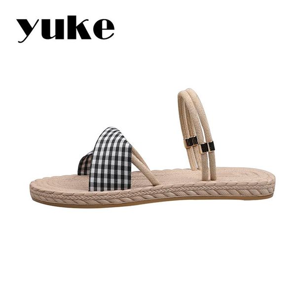 yuke women slip-on cotton fabric cross-strap plaid gingham casual sweet ladies seaside travel vacation sandals flats, Black
yuke women slip-on cotton fabric cross-strap plaid gingham casual sweet ladies seaside travel vacation sandals flats, Black