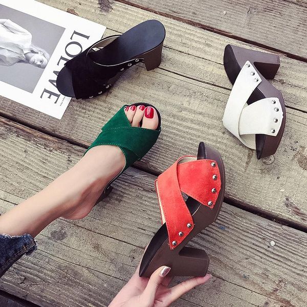 slippers women summer explosion cross strap thick-heeled height-enhanced slim fashion wild european and american style u24-42, Black
slippers women summer explosion cross strap thick-heeled height-enhanced slim fashion wild european and american style u24-42, Black