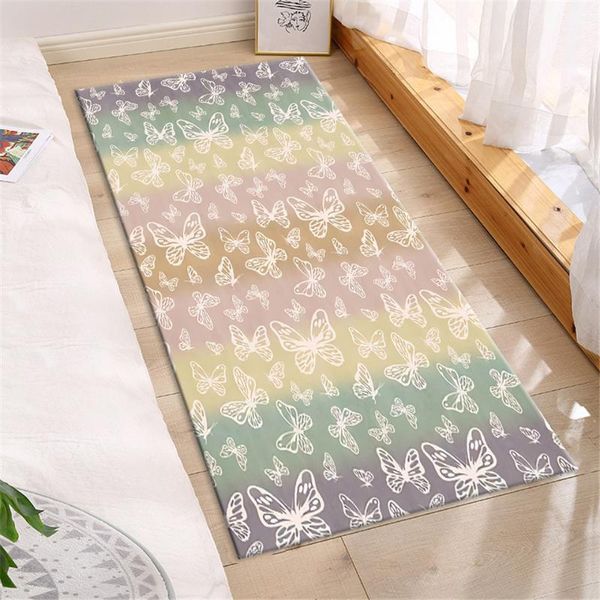 carpets nordic rainbow strip butterfly bedside mat for girls room cute cartoon anti-slip washable kitchen long hallway bathroom
carpets nordic rainbow strip butterfly bedside mat for girls room cute cartoon anti-slip washable kitchen long hallway bathroom