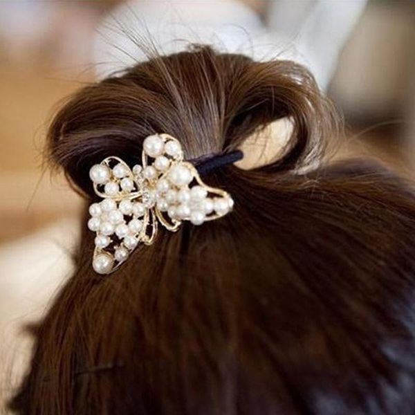 hair accessories women imitation pearls butterfly rope charm crystal rubber headband ponytail elastic bands
hair accessories women imitation pearls butterfly rope charm crystal rubber headband ponytail elastic bands