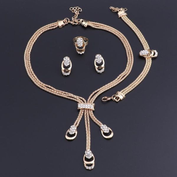 earrings & necklace oeoeos fashion accessories wedding african beads jewelry set gold color bracelet ring for women, Silver
earrings & necklace oeoeos fashion accessories wedding african beads jewelry set gold color bracelet ring for women, Silver