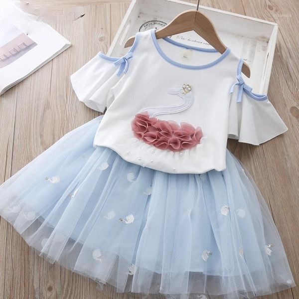 clothing sets summer clothes set for children fashion girls outfits pearl swan embroidery shoulder t shirt&mesh skirt cute, White
clothing sets summer clothes set for children fashion girls outfits pearl swan embroidery shoulder t shirt&mesh skirt cute, White