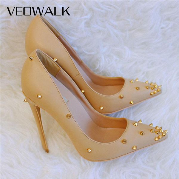 dress shoes veowalk punk spikes women pointed toe stiletto high heels ladies slip on khaki pumps pointy party with rivets, Black
dress shoes veowalk punk spikes women pointed toe stiletto high heels ladies slip on khaki pumps pointy party with rivets, Black