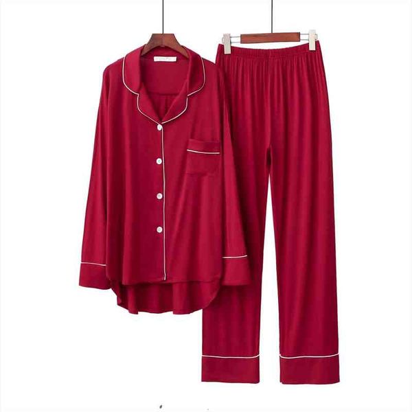 pijamas mujer spring autumn modal womens sleepwears pajamas suit lapel long sleeve loose two piece set drawstring pocket pink home, Black;red
pijamas mujer spring autumn modal womens sleepwears pajamas suit lapel long sleeve loose two piece set drawstring pocket pink home, Black;red