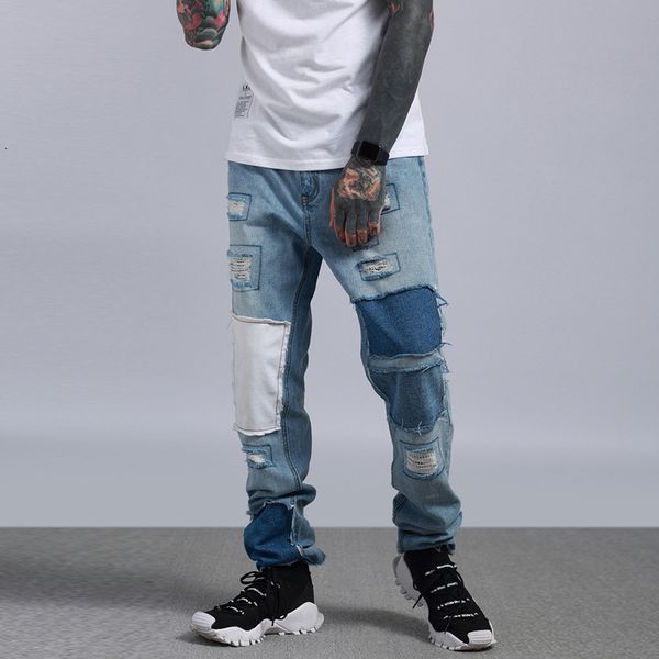 2021 new old patched-up casual make fashion men's jeans patched cloth washing pants hip hop blue holes aoks
2021 new old patched-up casual make fashion men's jeans patched cloth washing pants hip hop blue holes aoks