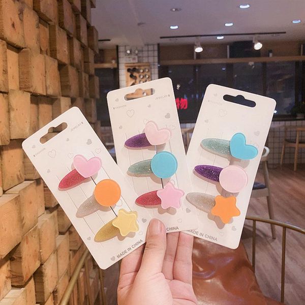 hair accessories 3pcs/set candy color heart clips for women girls geometric korean star style hairpins glitter kids as1592, Slivery;white
hair accessories 3pcs/set candy color heart clips for women girls geometric korean star style hairpins glitter kids as1592, Slivery;white