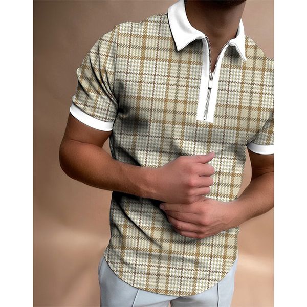 youth pattern men's zipper polo shirt high quality comfortable breathable fashionable cool daily travel work party, White;black
youth pattern men's zipper polo shirt high quality comfortable breathable fashionable cool daily travel work party, White;black