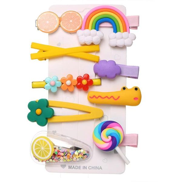 hair accessories 9 pcs/set girl hairpin resin cute colorful cartoon clip headgear set, Slivery;white
hair accessories 9 pcs/set girl hairpin resin cute colorful cartoon clip headgear set, Slivery;white