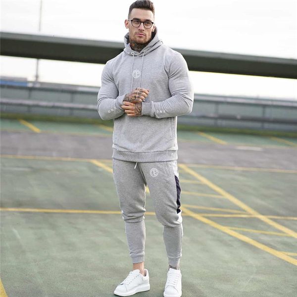 2021 new running track men's sportswear sweatshirt + sports gym fitness hoodie pants suit jogging clothing wytp, White;black
2021 new running track men's sportswear sweatshirt + sports gym fitness hoodie pants suit jogging clothing wytp, White;black