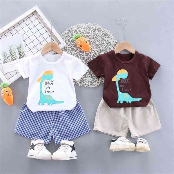 summer boys girls short sleeve suit baby cartoon dinosaur t-shirt pants two-piece childrens suit plaid shorts kids clothes, White
summer boys girls short sleeve suit baby cartoon dinosaur t-shirt pants two-piece childrens suit plaid shorts kids clothes, White