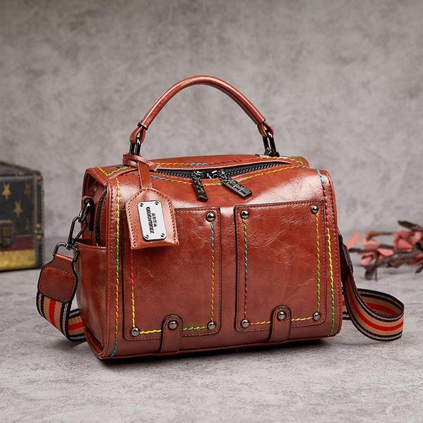 evening bags women's fashion retro one-shoulder messenger bag boston large-capacity oil wax leather handbag multi-pocket travel
evening bags women's fashion retro one-shoulder messenger bag boston large-capacity oil wax leather handbag multi-pocket travel