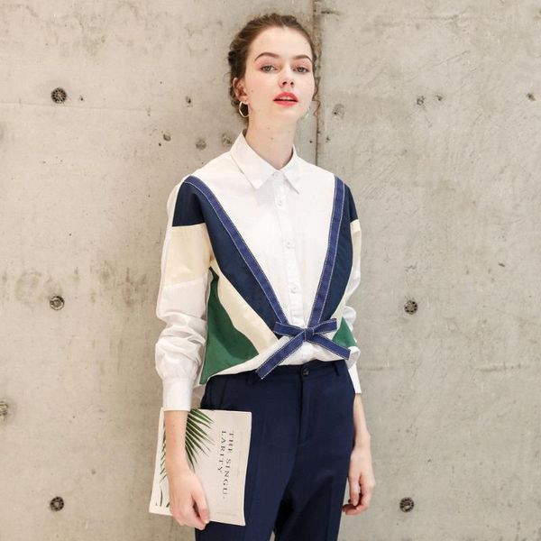 women's blouses & shirts spring autumn star women blouse elegant long sleeve bows spliced patchwork ladies shirt woman ol loose ns738, White
women's blouses & shirts spring autumn star women blouse elegant long sleeve bows spliced patchwork ladies shirt woman ol loose ns738, White