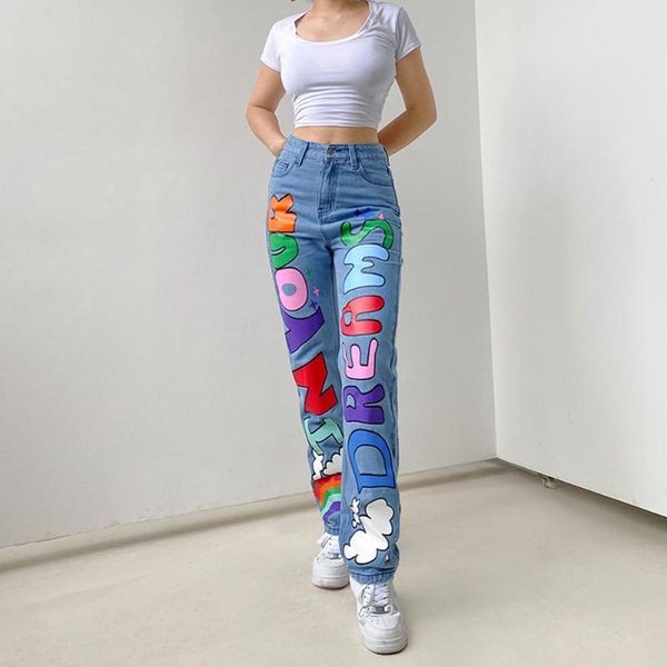 women's jeans fashion women letters graffiti printing casual straight full length long pants loose trousers pantalones de mujer#38, Blue
women's jeans fashion women letters graffiti printing casual straight full length long pants loose trousers pantalones de mujer#38, Blue