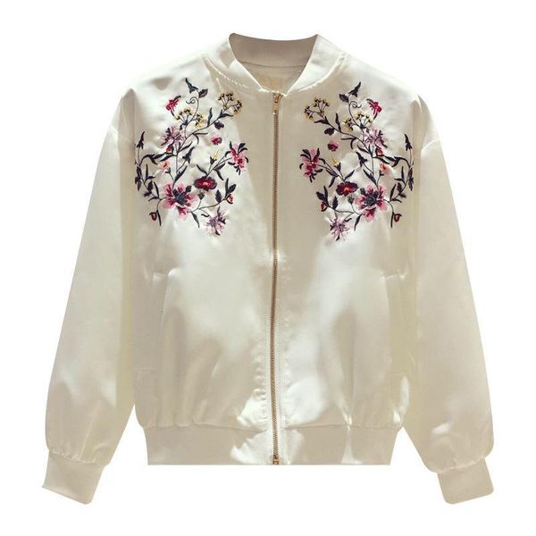 women's jackets 2021 autumn plant flower embroidery female baseball uniform korean loose stand-up collar casual trend zipper women jack, Black;brown
women's jackets 2021 autumn plant flower embroidery female baseball uniform korean loose stand-up collar casual trend zipper women jack, Black;brown