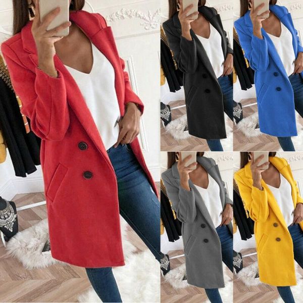 women's wool & blends women blend coat autumn winter turn-down collar long female jacket plus size s-xxl casual single-breasted, Black
women's wool & blends women blend coat autumn winter turn-down collar long female jacket plus size s-xxl casual single-breasted, Black