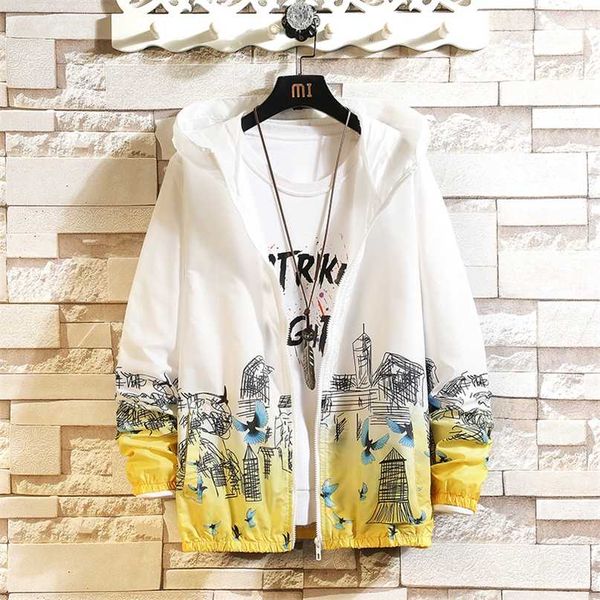 women's hooded jackets summer causal thin print windbreaker women basic jackets coats zipper lightweight jackets famale 211025, Black;brown
women's hooded jackets summer causal thin print windbreaker women basic jackets coats zipper lightweight jackets famale 211025, Black;brown