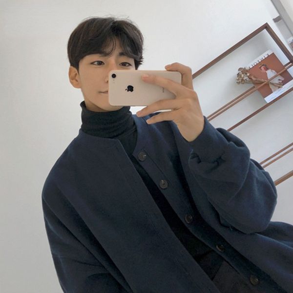 men's plush sweatshirts style jackets autumn winter 2021 new loose korean single breasted trend coat tide, Black;brown
men's plush sweatshirts style jackets autumn winter 2021 new loose korean single breasted trend coat tide, Black;brown