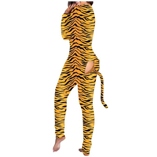 women print long sleeve button flap nightwear jumpsuit bodysuit playsuit romper tiger pattern rompers womens overalls women's jumpsuits, Black;white
women print long sleeve button flap nightwear jumpsuit bodysuit playsuit romper tiger pattern rompers womens overalls women's jumpsuits, Black;white